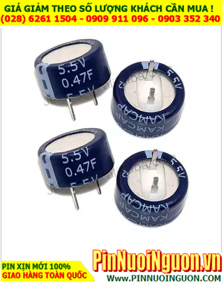 Pin tụ Farad 0.47F - 5,5V | Pin tụ mainboard 0.47F - 5,5V nuôi nguồn chính hãng